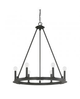 Capital Lighting 4916BI-000 Pearson 6 Light Chandelier